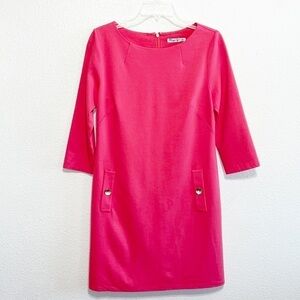 Eliza J Woman Salmon Pink Classic Fit & Flare Dress Size 8